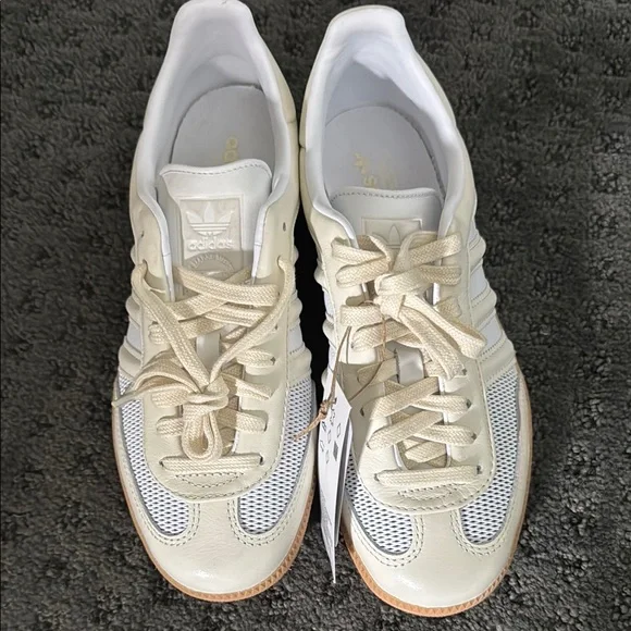 NWT Adidas Cream and White Casual Sneakers Samba  OG - Picture 3 of 6
